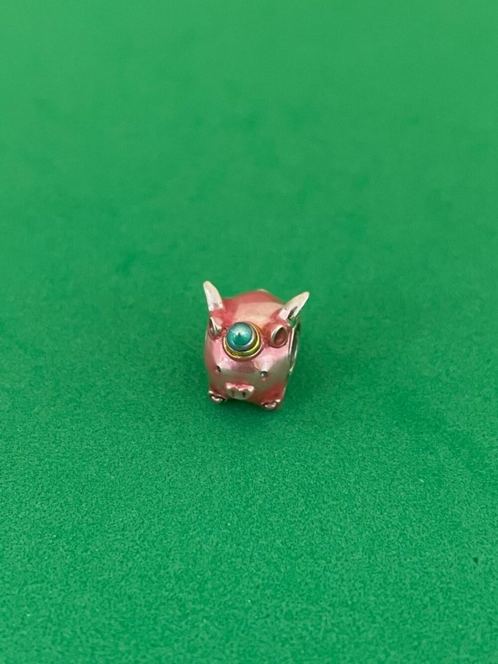 Pandora Flying Unicorn Pig Charm silver Charm - Picture 4 of 8